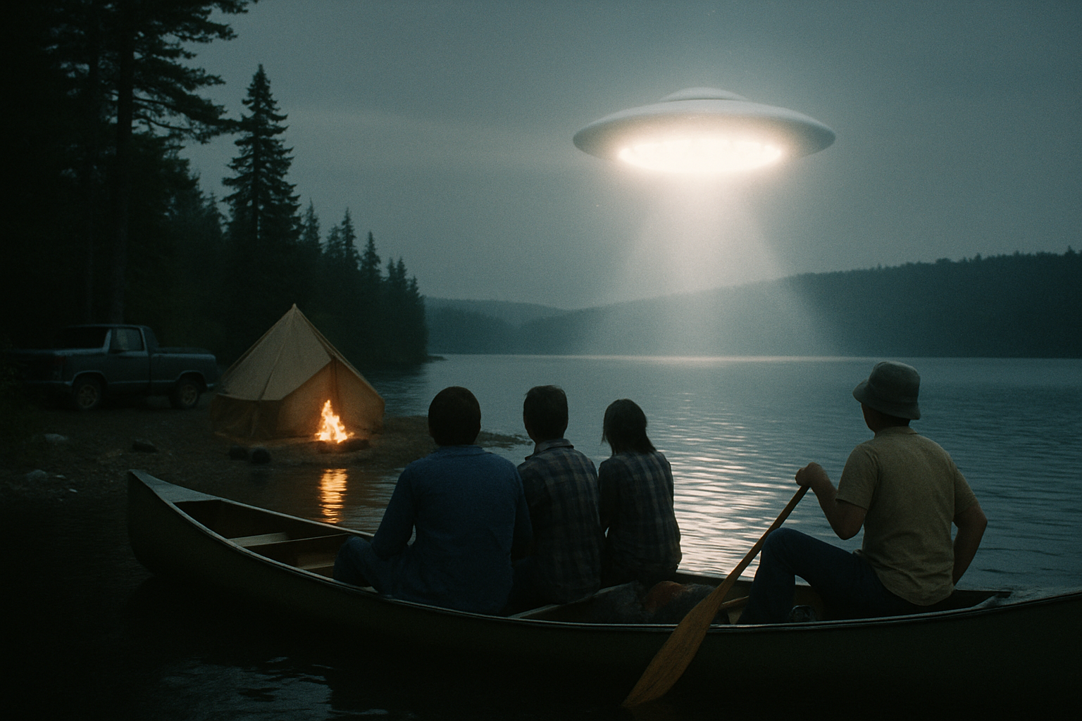 AI illustration of the Allagash abductions incident (1)
