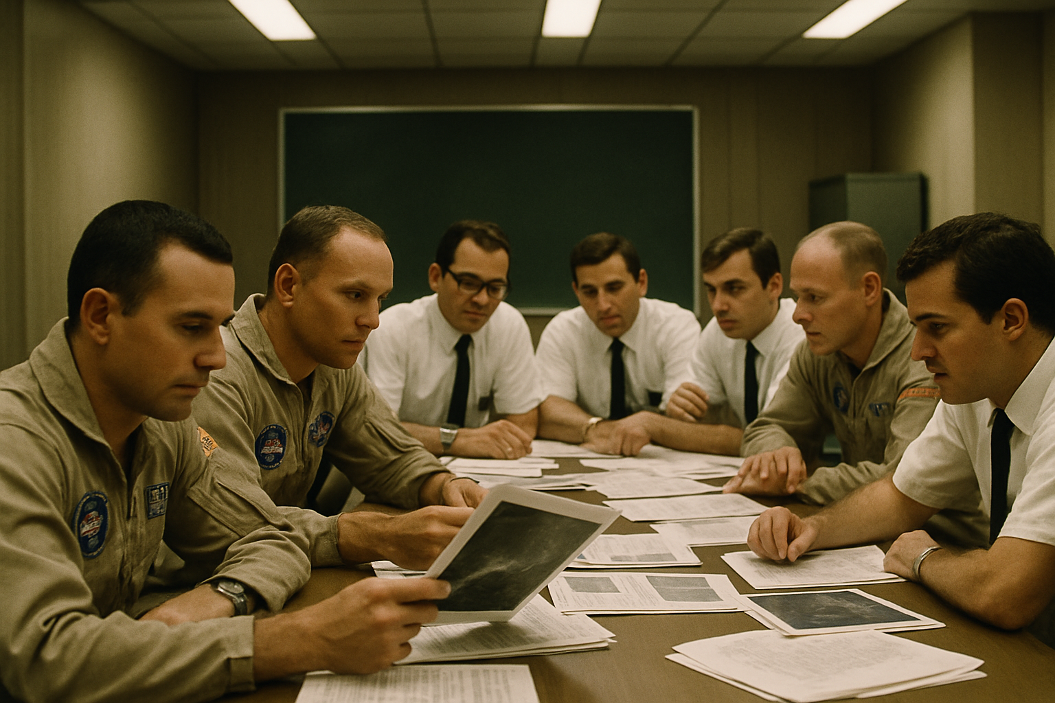 AI illustration of the Apollo 11 Technical Crew Debriefing incident (3)