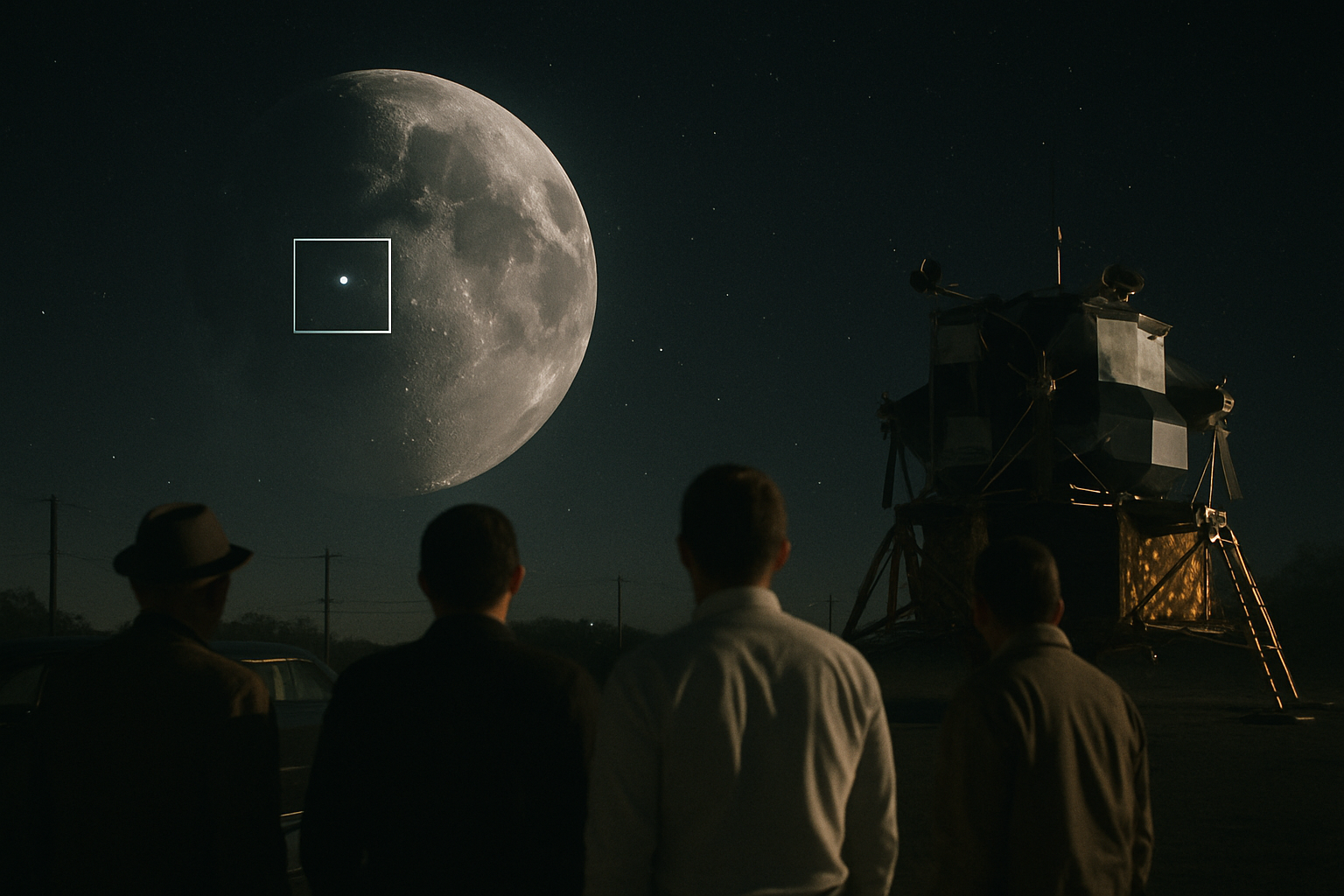 AI illustration of the Apollo 12: "Particles escaping the Moon" incident (3)