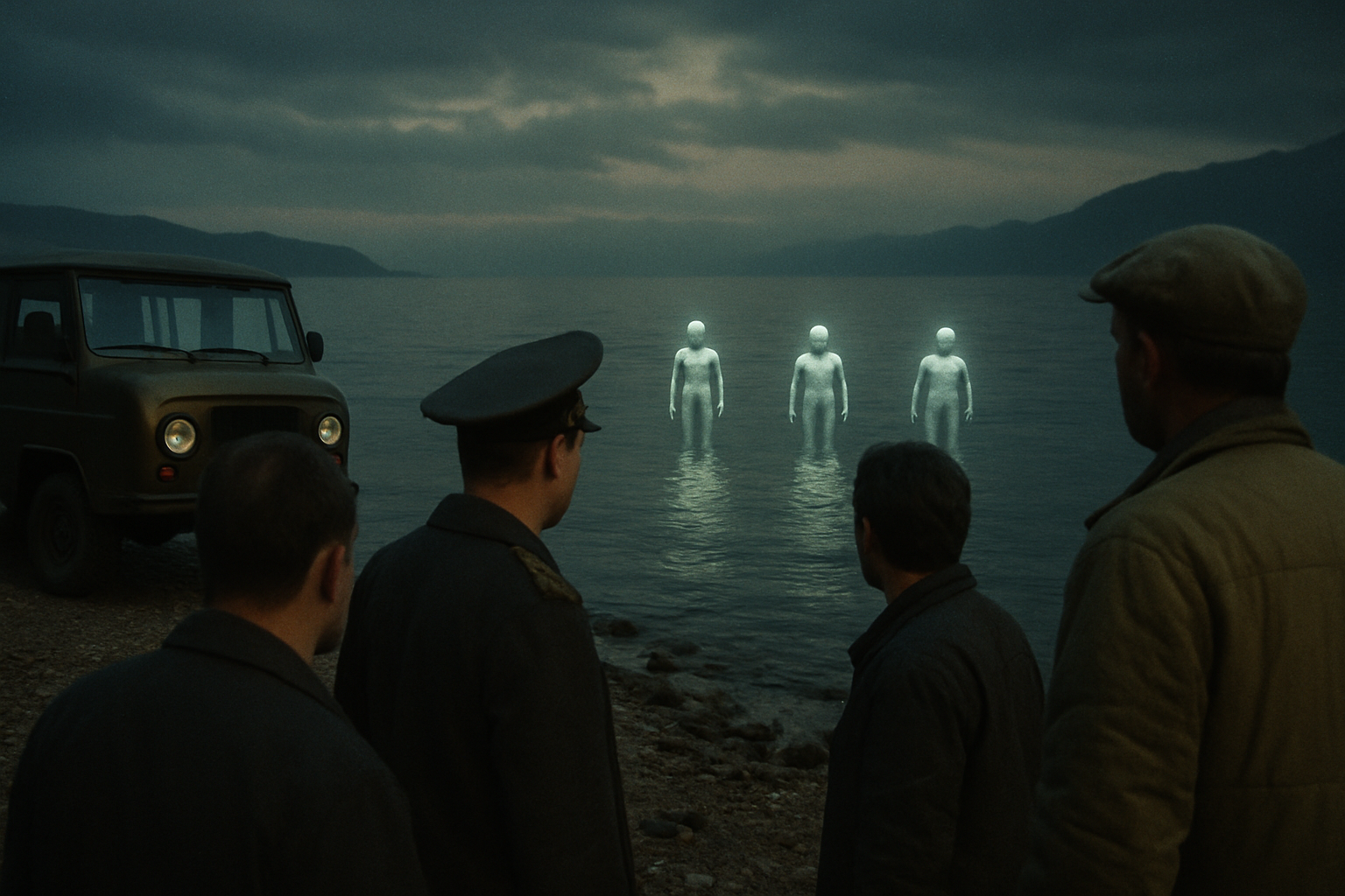 AI illustration of the 1982 Lake Baikal underwater swimmers (military divers incident) incident (3)