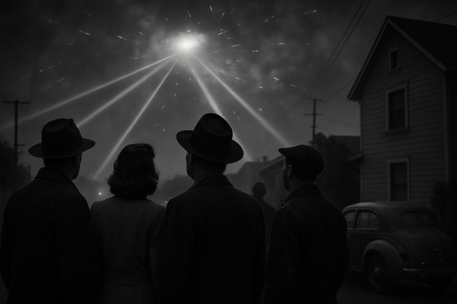 AI illustration of the Battle of Los Angeles: The 1942 Anti-Aircraft Barrage incident (3)