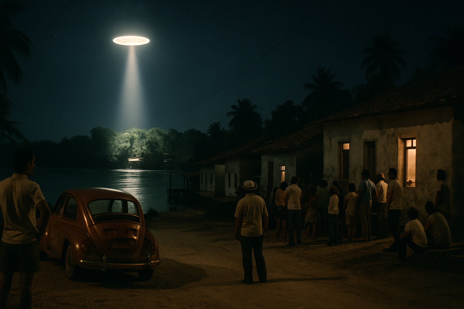 AI illustration of the Colares UFO Flap (Operação Prato) incident (1)