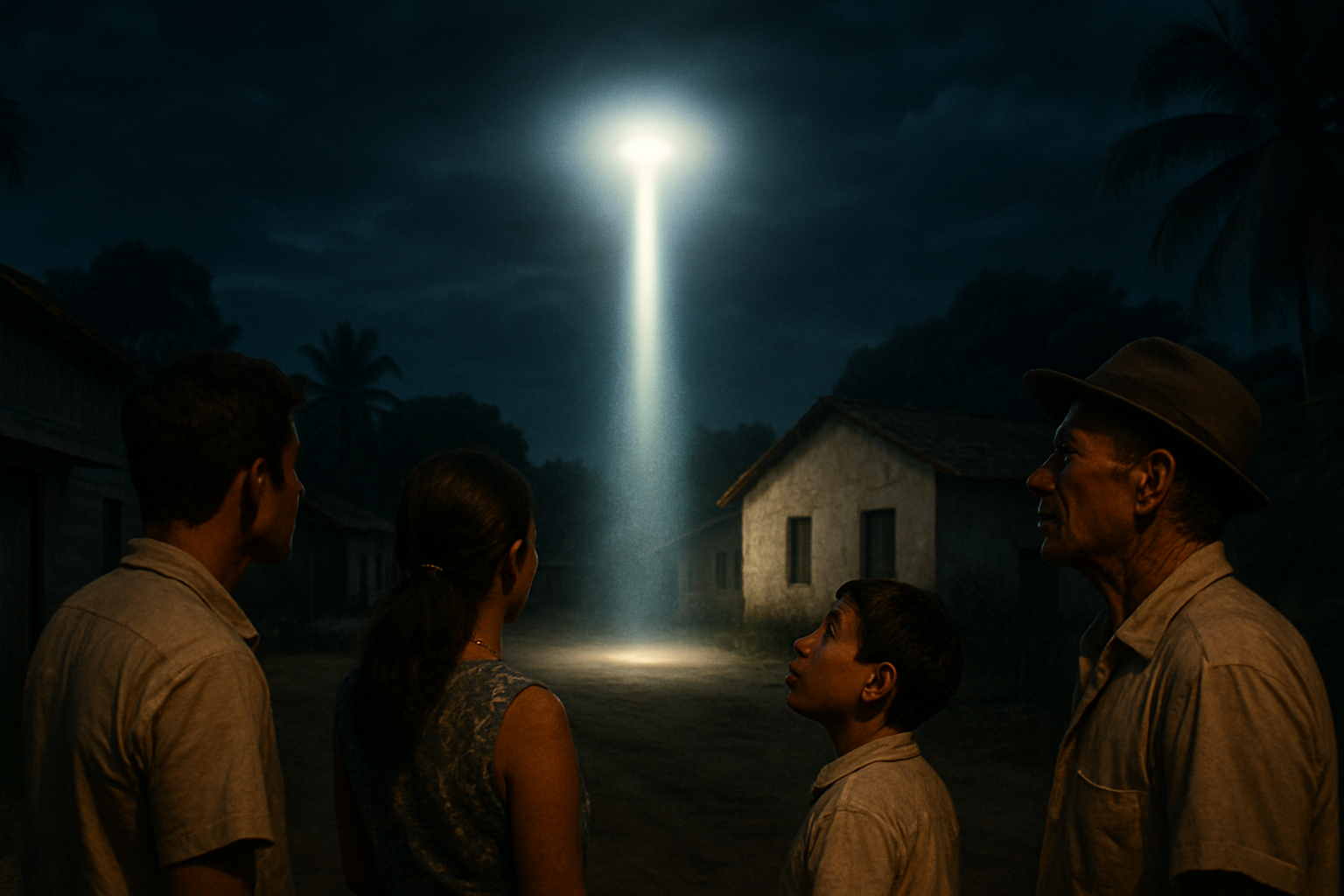 AI illustration of the Colares UFO Flap (Operação Prato) incident (2)
