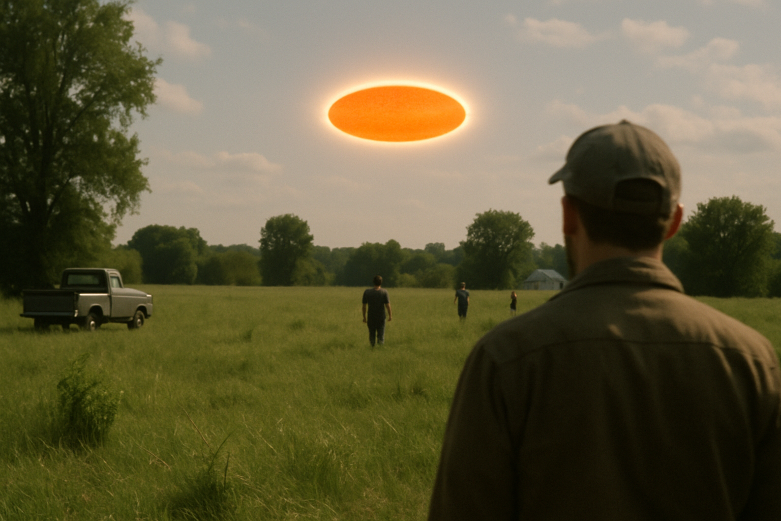 AI illustration of the 2024 composite sketch: orange disc with halo incident (1)