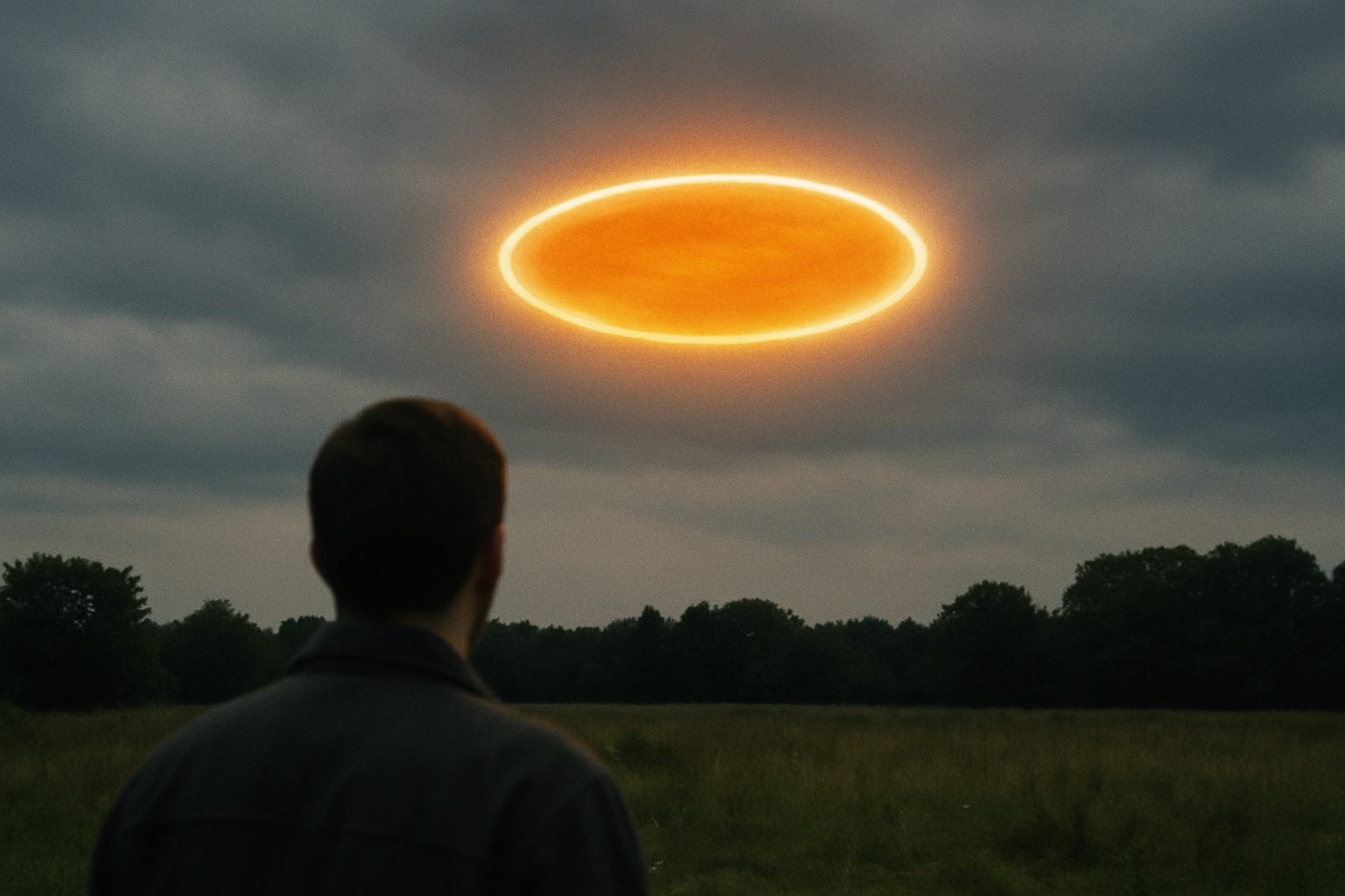 AI illustration of the 2024 composite sketch: orange disc with halo incident (2)