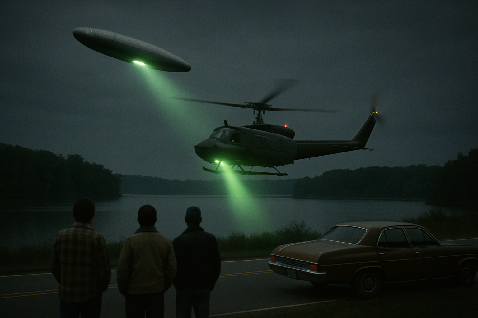 AI illustration of the Coyne (Mansfield) helicopter incident incident (1)