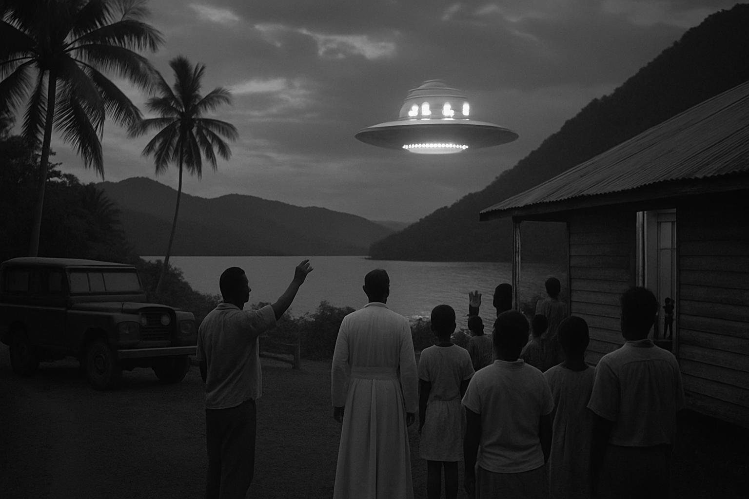 AI illustration of the Father Gill UFO sighting incident (1)
