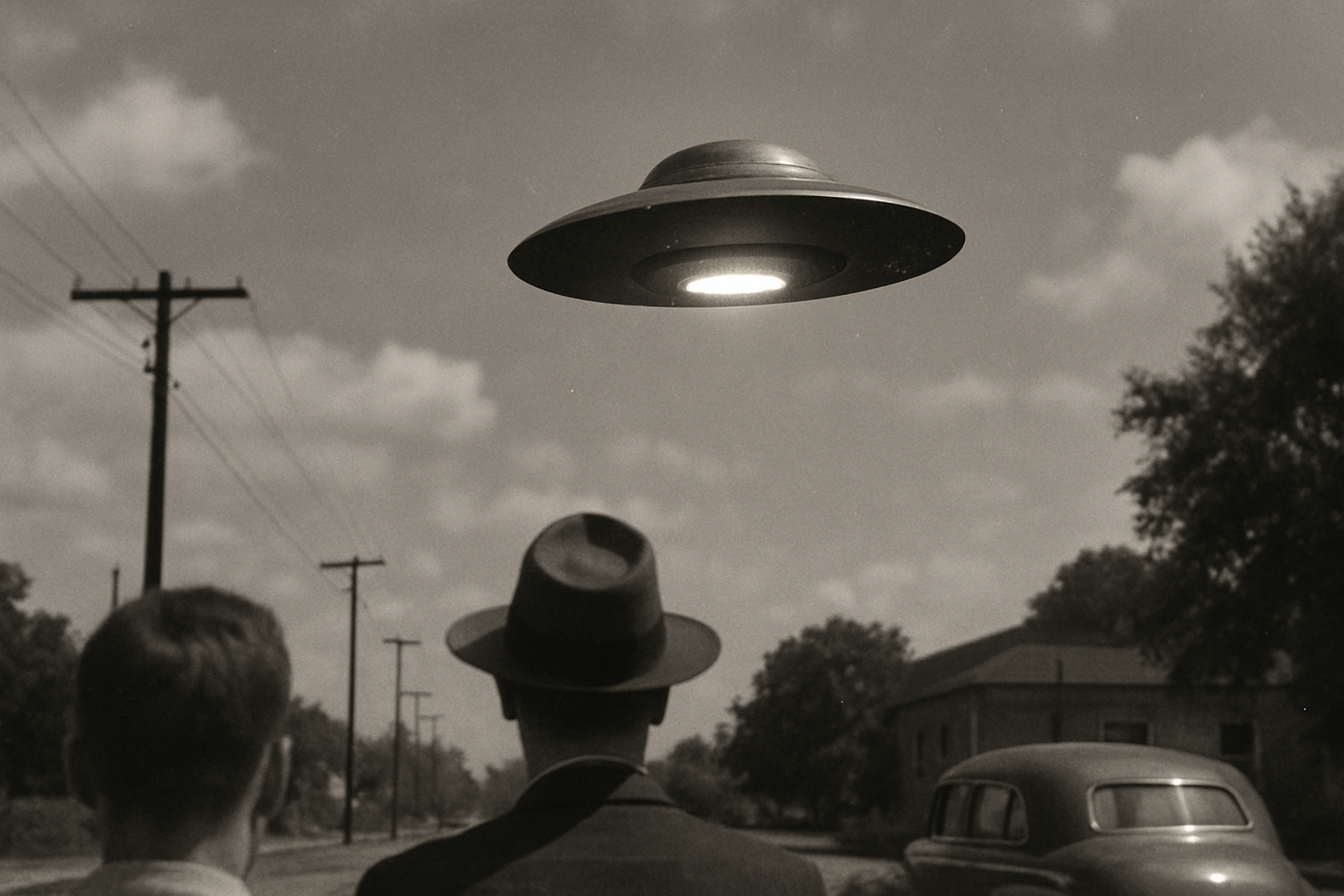 AI illustration of the FBI Flying Discs 1949 (Box 186, 319.1) incident (2)