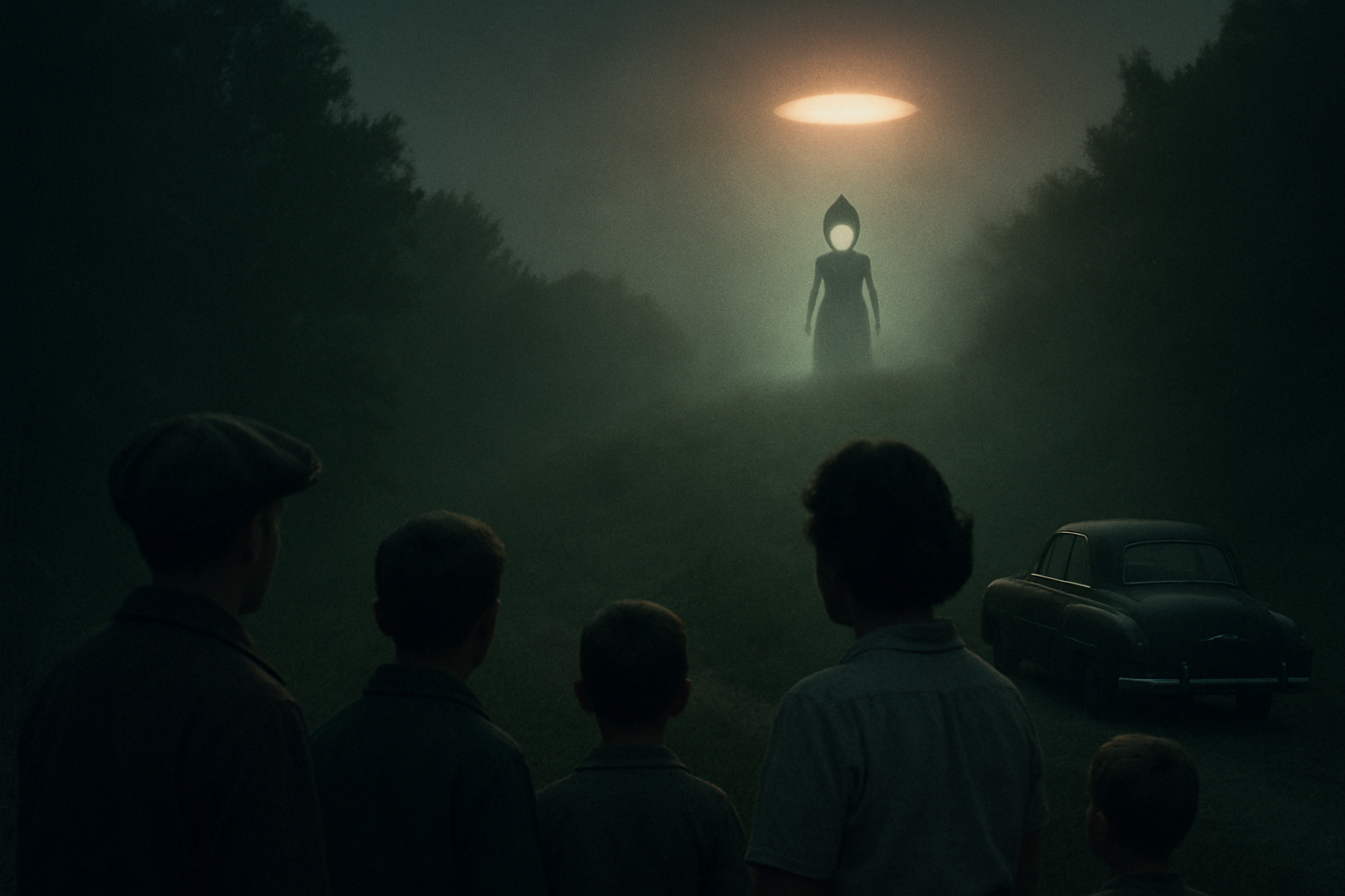 AI illustration of the The Flatwoods Monster (1952) incident (3)