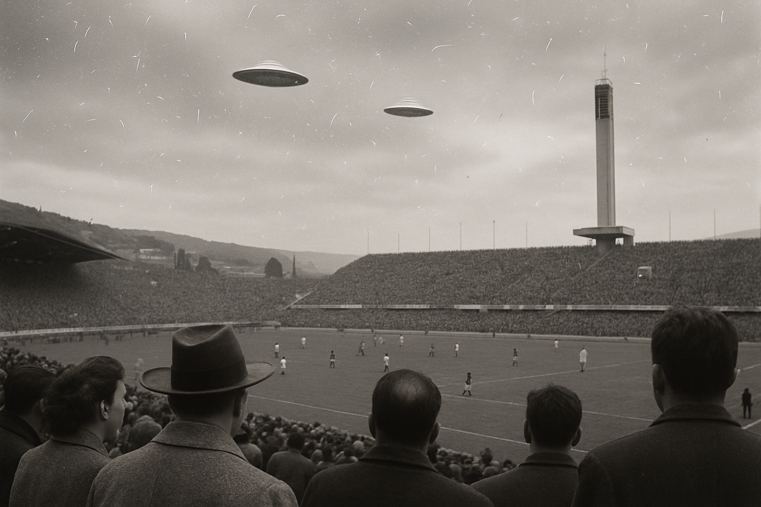 AI illustration of the 1954 Florence UFO sighting (angel hair) incident (1)