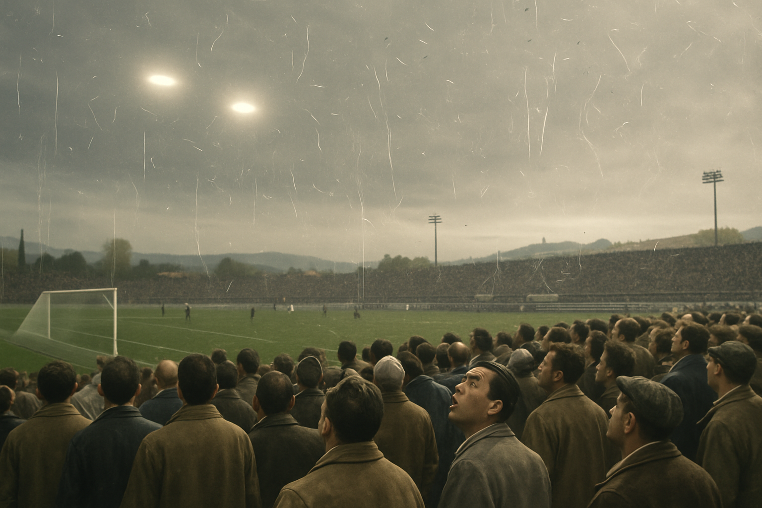 AI illustration of the 1954 Florence UFO sighting (angel hair) incident (2)