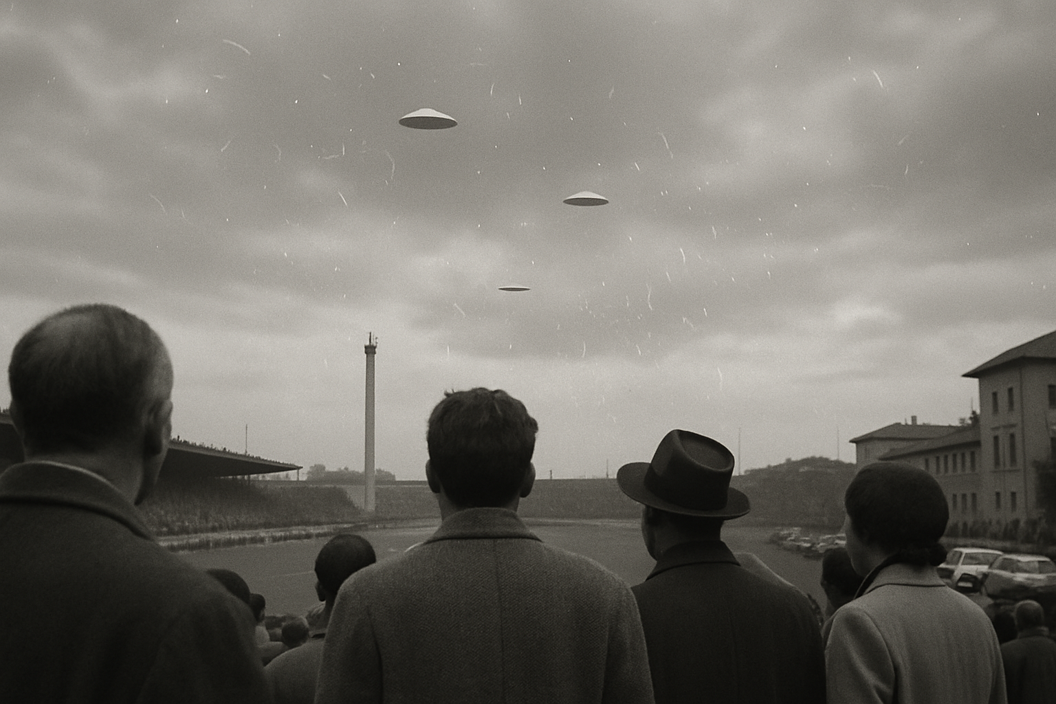AI illustration of the 1954 Florence UFO sighting (angel hair) incident (3)