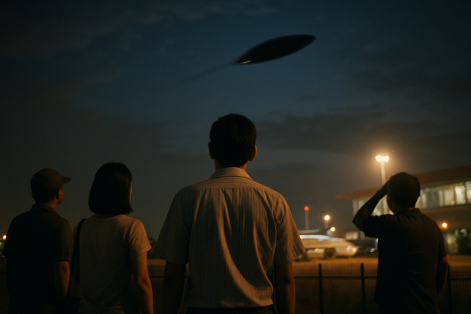 AI illustration of the Hangzhou Xiaoshan Airport UFO Incident (2010) incident (3)