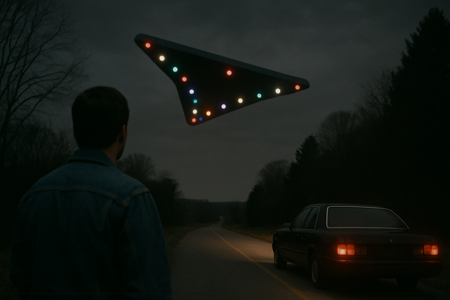 AI illustration of the Hudson Valley UFO sightings (1983) incident (2)