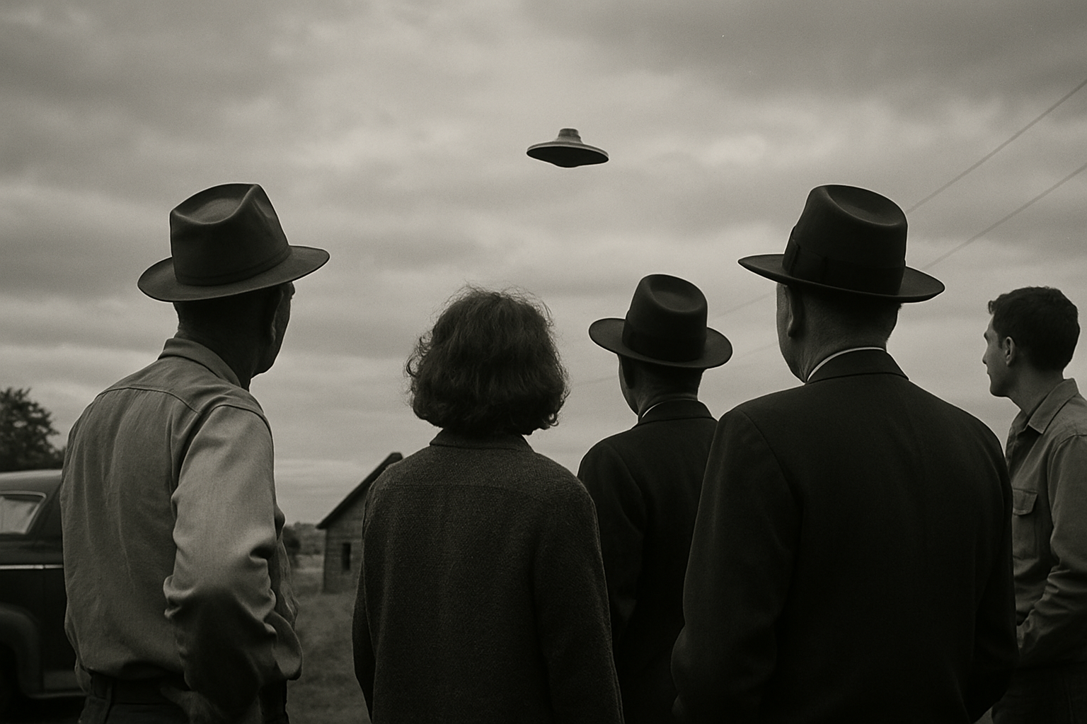 AI illustration of the McMinnville UFO photographs incident (3)