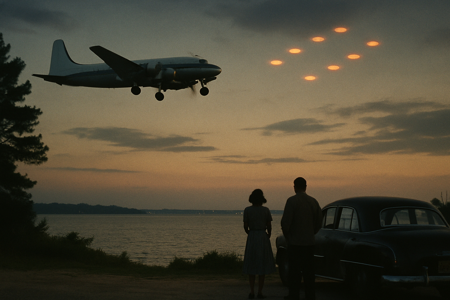 AI illustration of the Nash-Fortenberry UFO sighting incident (1)