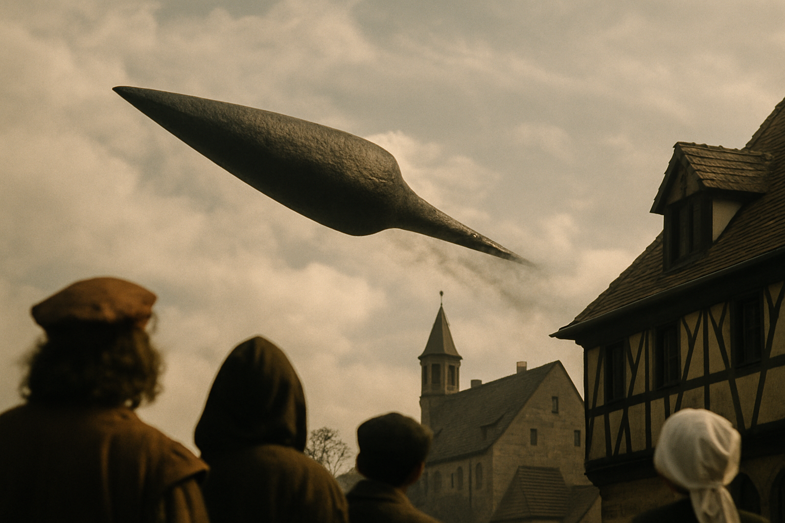 AI illustration of the 1561 celestial phenomenon over Nuremberg incident (2)
