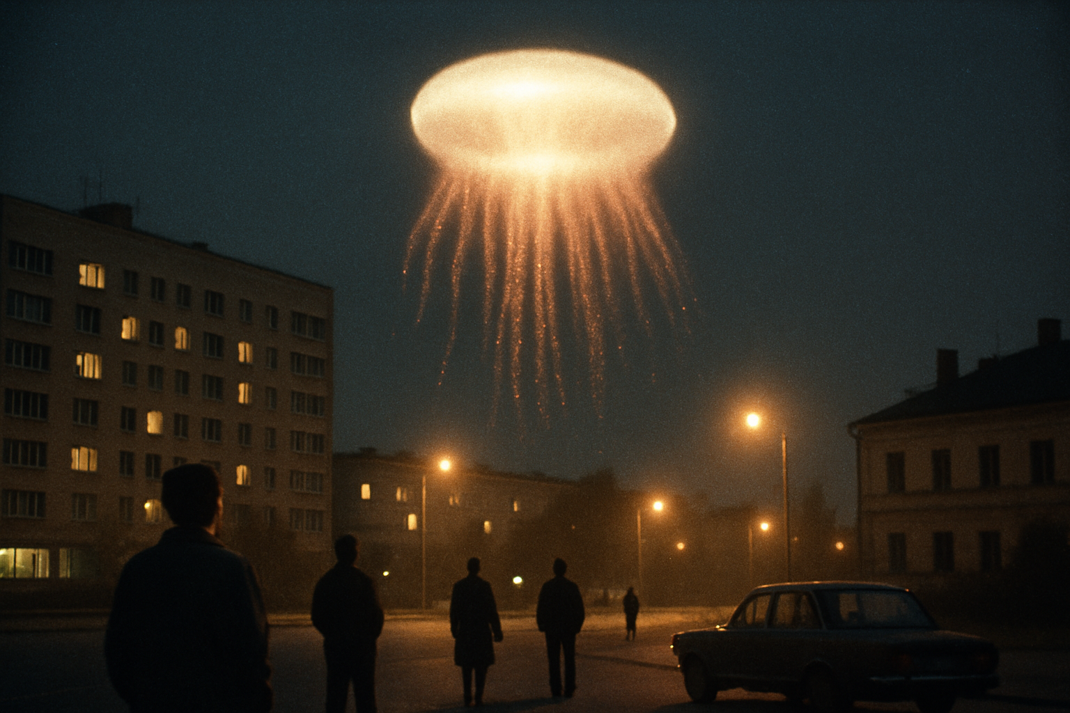 AI illustration of the Petrozavodsk Phenomenon (1977) incident (2)