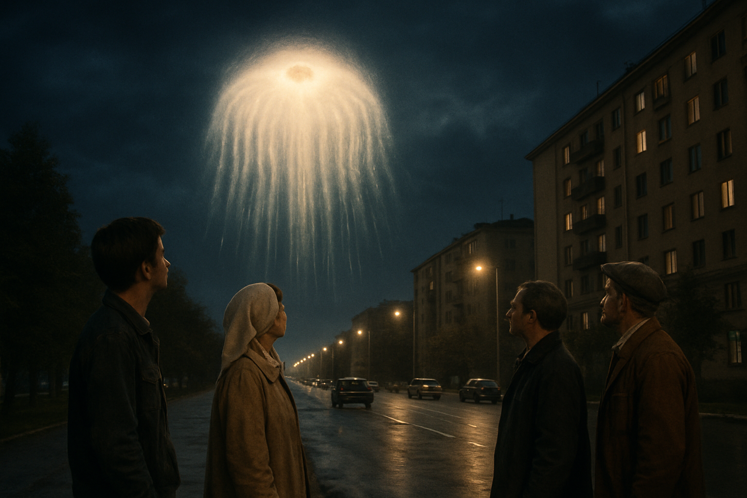 AI illustration of the Petrozavodsk Phenomenon (1977) incident (3)