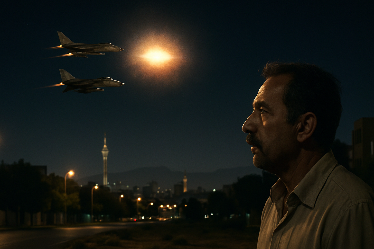 AI illustration of the 1976 Tehran UFO incident incident (2)