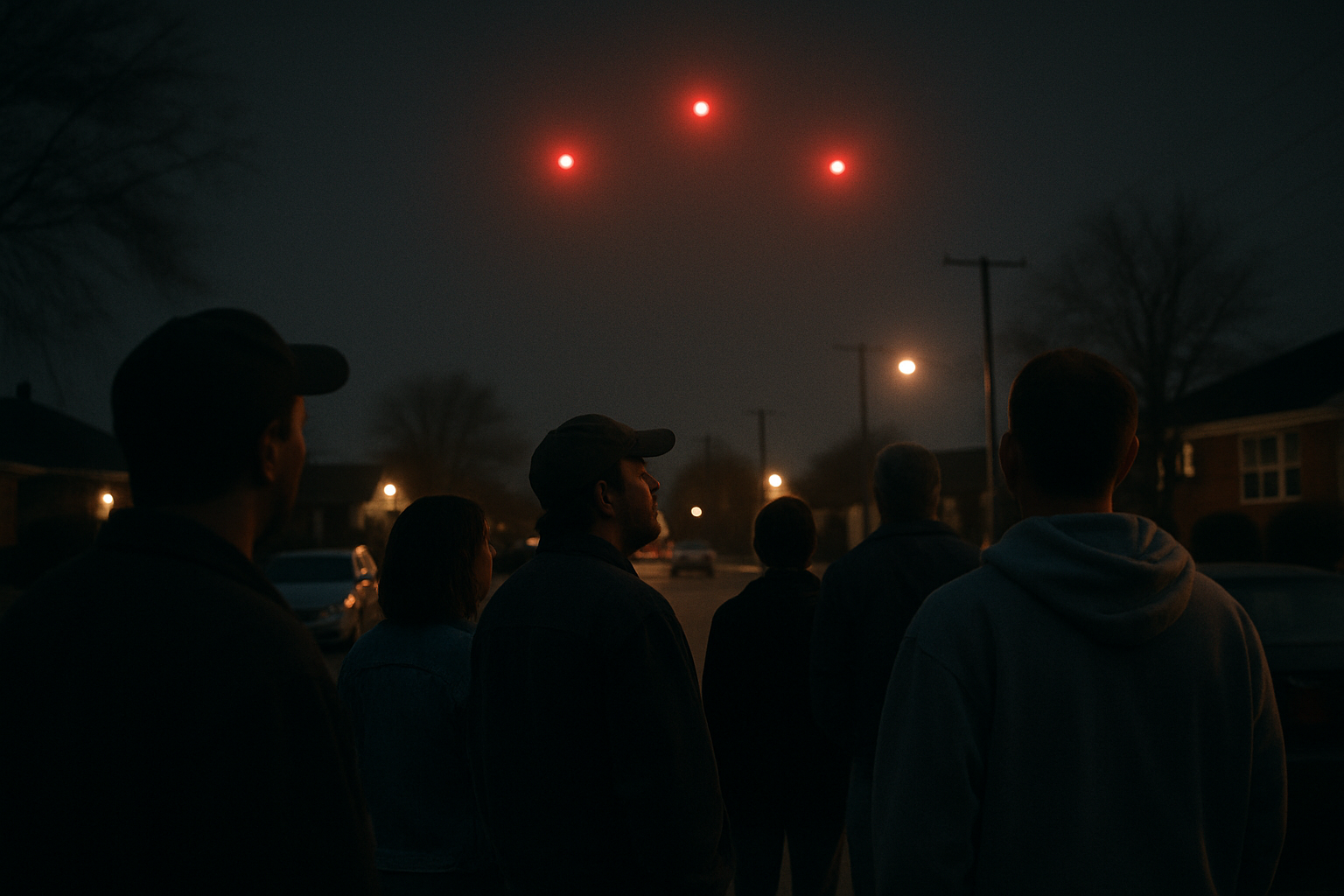 AI illustration of the Tinley Park Lights (2004) incident (3)