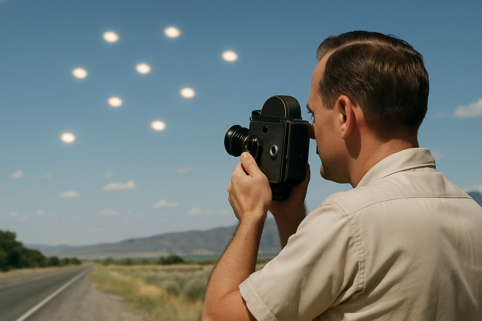 AI illustration of the Tremonton UFO film incident (2)