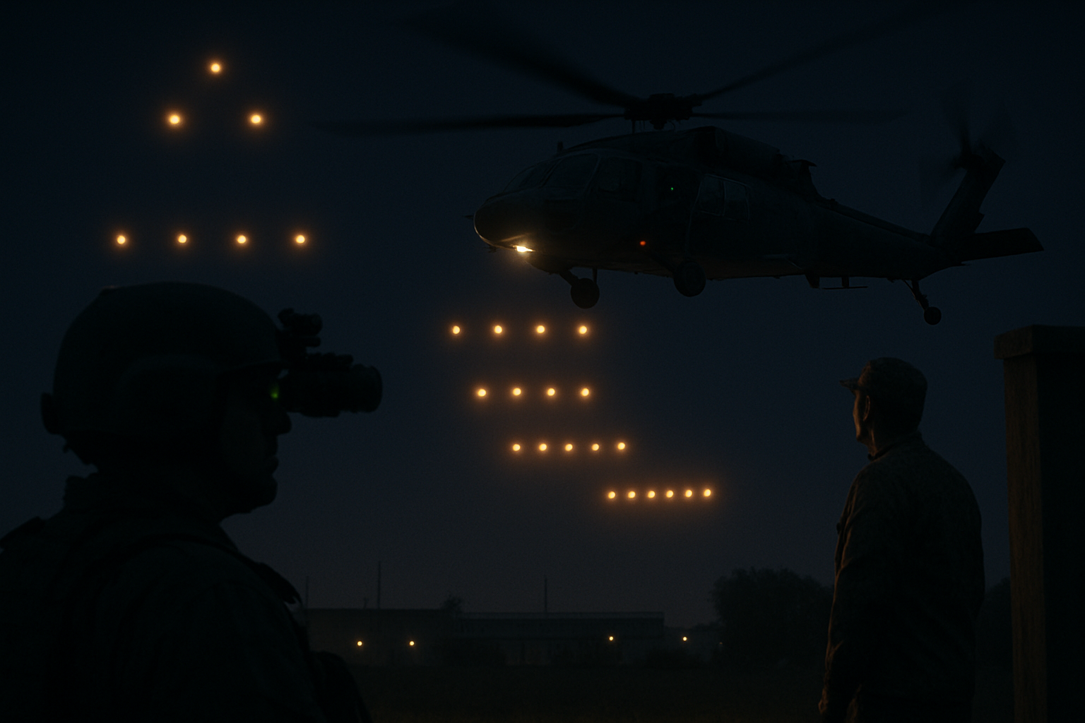 AI illustration of the USPER 2025: Helicopter encounter with coordinated orb formations incident (2)