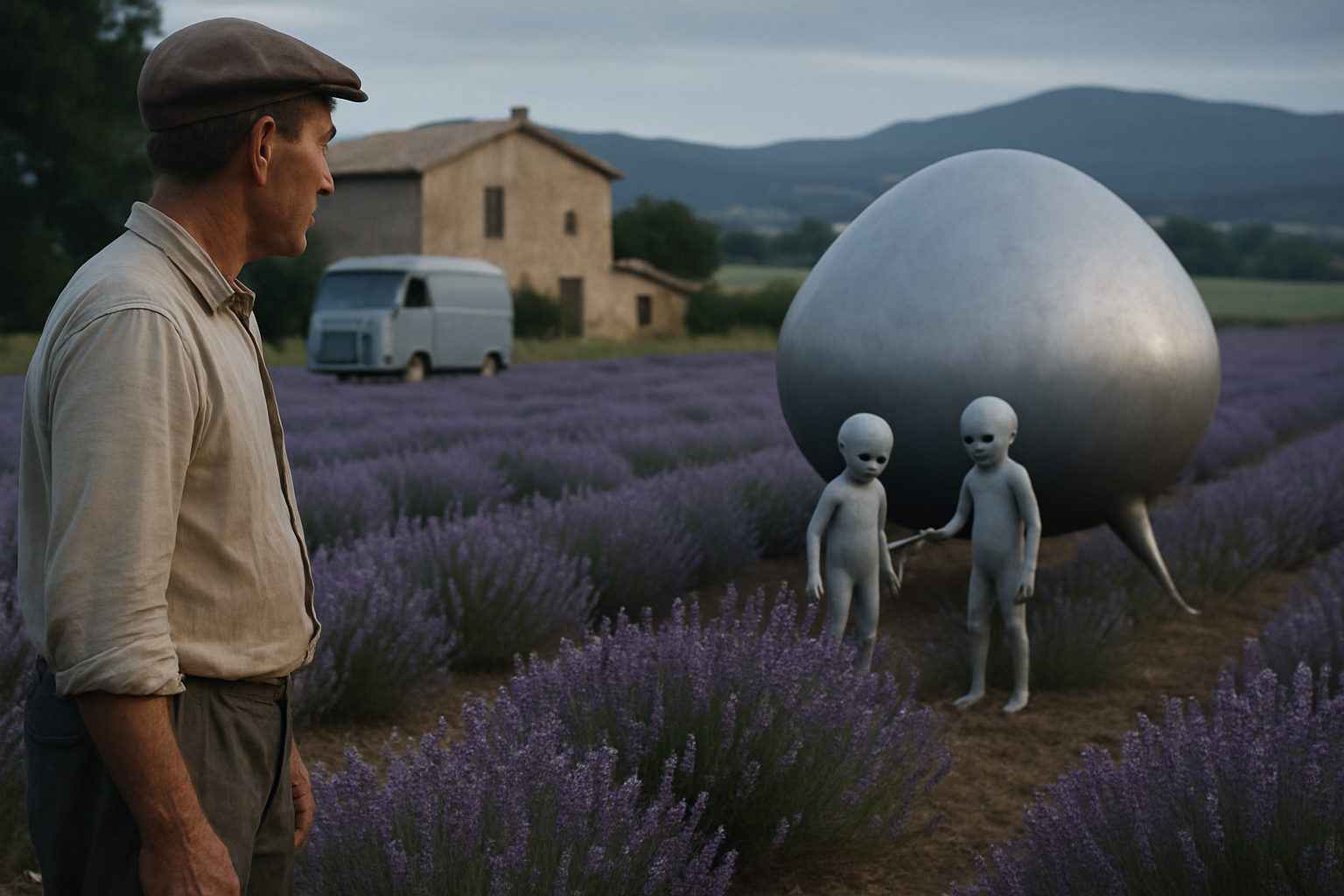 AI illustration of the Valensole UFO incident incident (1)