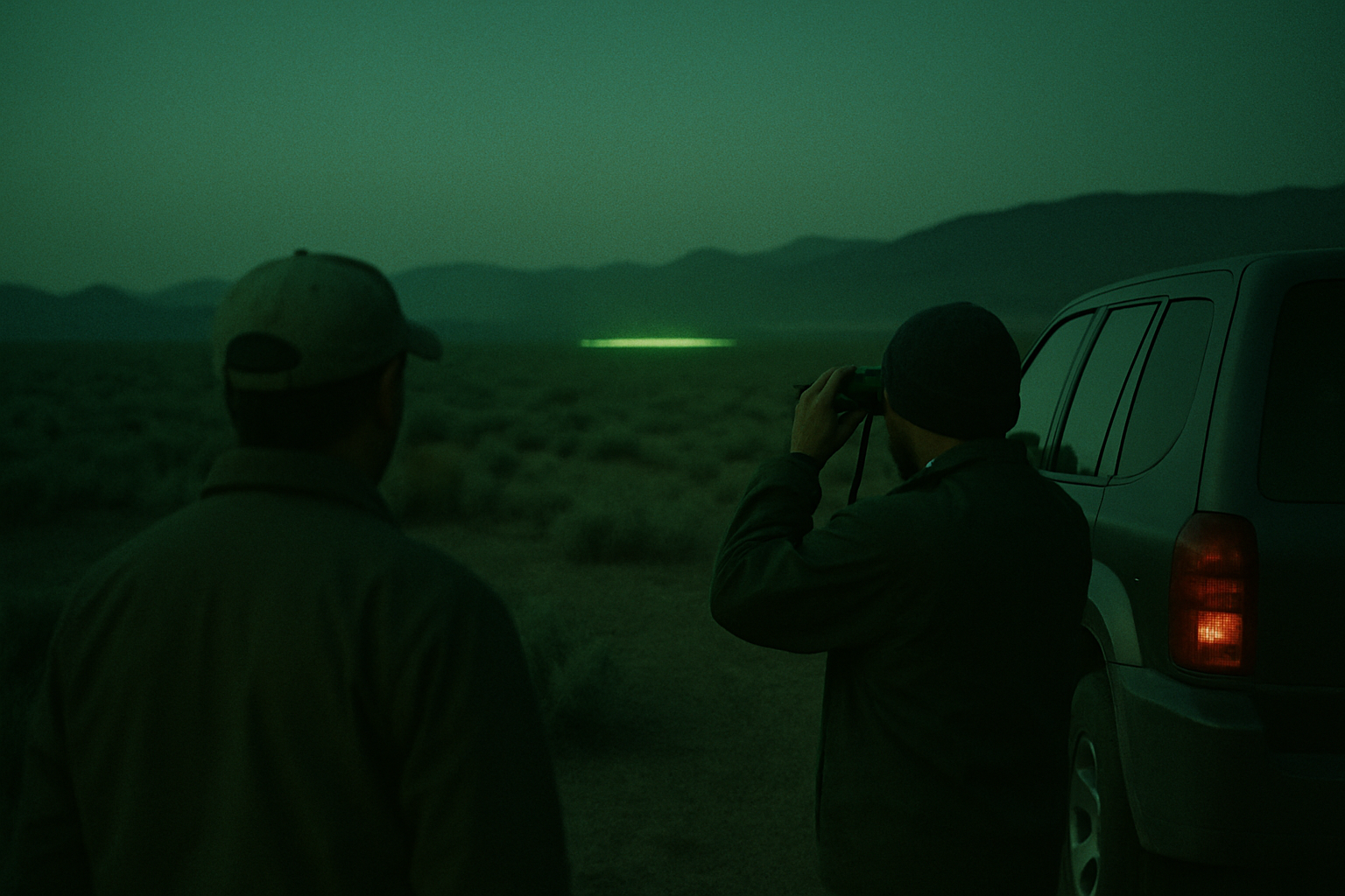 AI illustration of the Dark Kite: A horizontal thin line under NVGs incident (3)