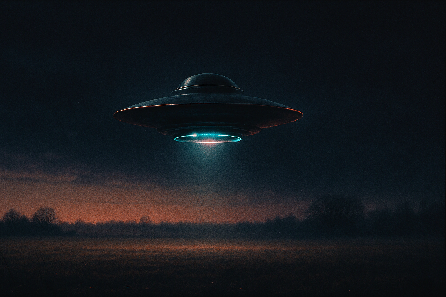 Atmospheric conceptual illustration — Earth vs. the Flying Saucers (1956)